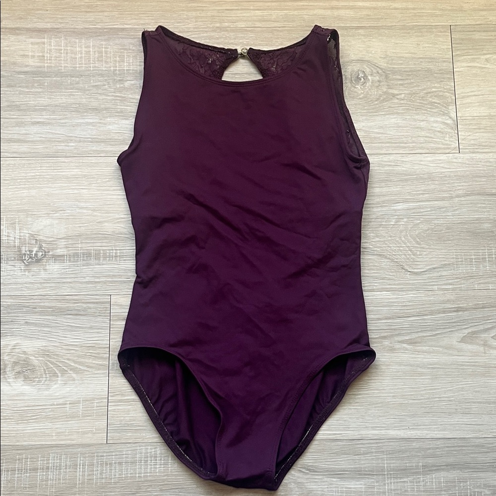 Aisnsliewear dark plum ballet leotard